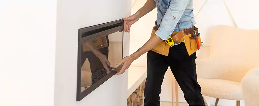 Metal Fireplace Installation in West Jordan, Utah