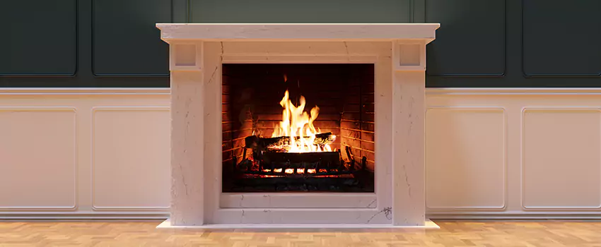 Open Flame Wood-Burning Fireplace Installation Services in West Jordan, Utah